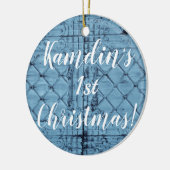 Aangepaste XMAS-Ornament Rustic Tin Panel Ceilin Keramisch Ornament (Links)
