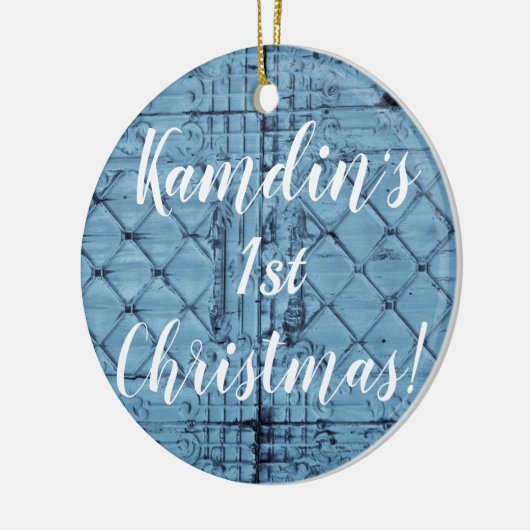 Aangepaste XMAS-Ornament Rustic Tin Panel Ceilin Keramisch Ornament (Links)