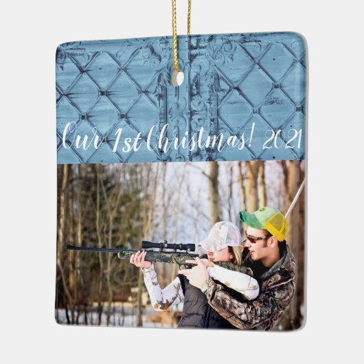 Aangepaste XMAS-Ornament Rustic Tin Panel Ceilin Keramisch Ornament (Links)