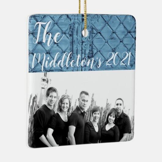 Aangepaste XMAS-Ornament Rustic Tin Panel Ceilin Keramisch Ornament (Rechts)