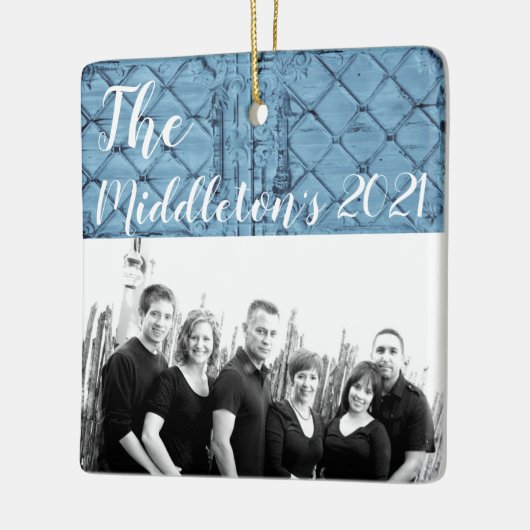 Aangepaste XMAS-Ornament Rustic Tin Panel Ceilin Keramisch Ornament (Links)