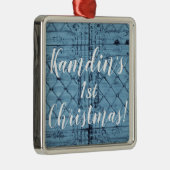 Aangepaste XMAS-Ornament Rustic Tin Panel Ceilin Metalen Ornament (Rechts)