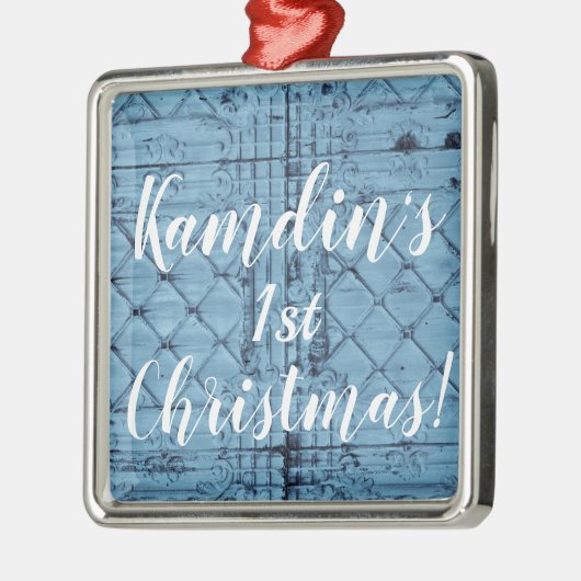 Aangepaste XMAS-Ornament Rustic Tin Panel Ceilin Metalen Ornament (Links)