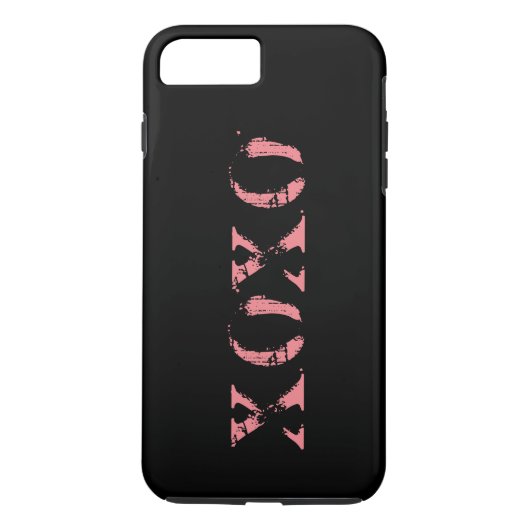 Aangepaste XOXO Black en Roos Gold Case-Mate iPhone Case (Achterkant)
