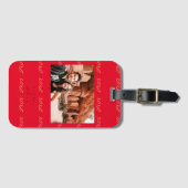 Aangepaste XOXO-foto Bagagelabel (Voorkant (horizontaal))