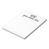 Aangepaste XOXO-stationaire laptop Notitieblok (Linkerzijde)