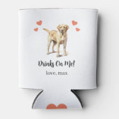 Aangepaste Yellow Lab Huisdier bruiloft Koelbox Blikjeskoeler (Voorkant)