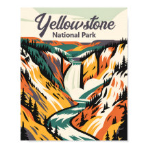 Aangepaste Yellowstone National Park Lower Falls R