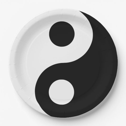 Aangepaste Yin Yang Papieren Bordje (Voorkant)
