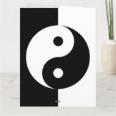 Aangepaste Yin Yang symbool Verjaardag wenskaart Kaart (Achterkant)