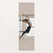 Aangepaste yoga foto met tekst yogamat (Voorkant)