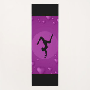 Aangepaste Yoga gymnastiek/paarse mat. Yogamat