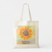 Aangepaste Yoga Instructor Sunflower Tote Bag (Achterkant)