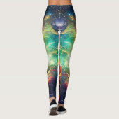 Aangepaste yoga leggings met chakra's (Achterkant)