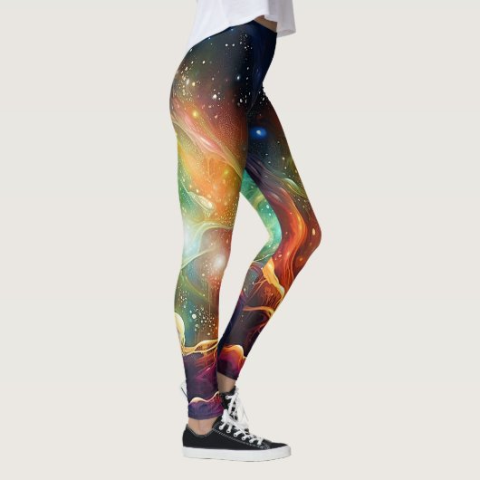 Aangepaste yoga leggings met chakra's (Rechts)