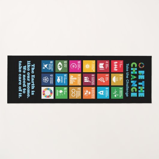 Aangepaste Yoga Mat Gepersonaliseerd - Yoga Docent (Voorkant (horizontaal))