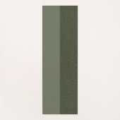 Aangepaste Yoga Mat – Moss Green Split Design (Voorkant)