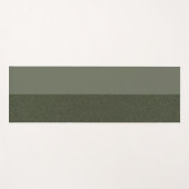 Aangepaste Yoga Mat – Moss Green Split Design (Voorkant (horizontaal))