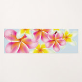Aangepaste Yoga Mat Tropical Plumeria Flowers (Voorkant (horizontaal))