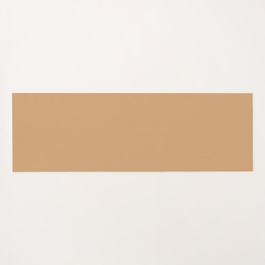 Aangepaste Yoga Mat – Warm Zand Minimal Design (Achterkant (horizontaal))