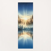 Aangepaste Yoga Mat 'Zonsopgang Bos' – Serene Natu (Voorkant)