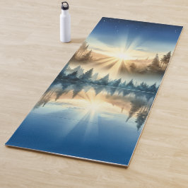 Aangepaste Yoga Mat 'Zonsopgang Bos' – Serene Natu