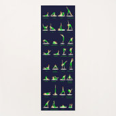 Aangepaste Yoga Matten met Gedrukte Poses (Voorkant)