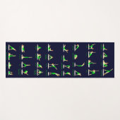 Aangepaste Yoga Matten met Gedrukte Poses (Voorkant (horizontaal))