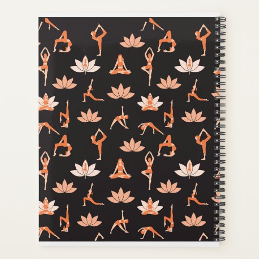Aangepaste Yoga Planner met Lotus Design (Achterkant)