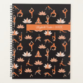 Aangepaste Yoga Planner met Lotus Design (Voorkant)