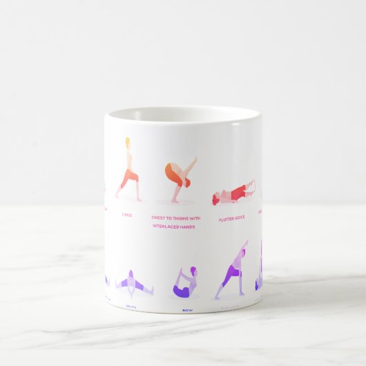 Aangepaste Yoga Pose Mokken voor Gifting (Center)