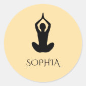 Aangepaste Yoga stickers (Voorkant)