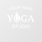 Aangepaste Yoga Studio business logo venster cling Raamsticker (Vel)