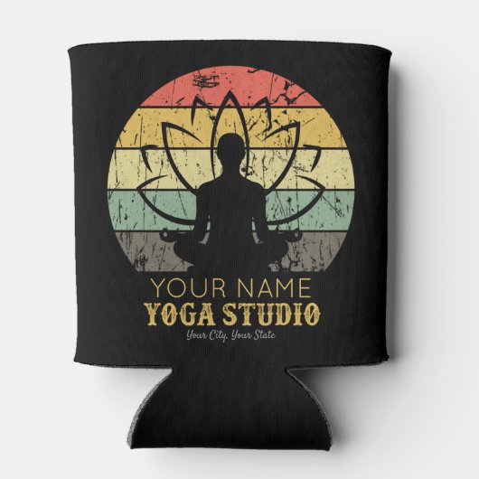 Aangepaste Yoga Studio Fitness Instructor Guru Blikjeskoeler (Achterkant)