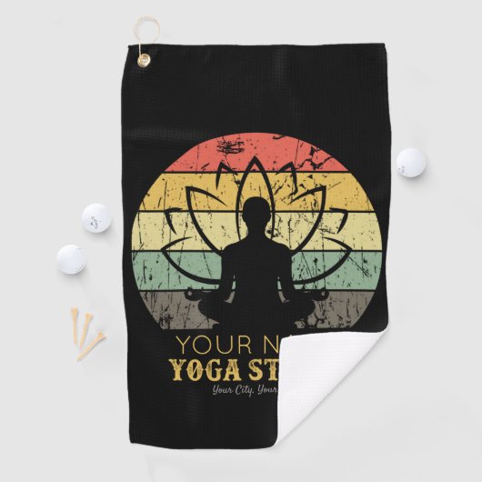 Aangepaste Yoga Studio Fitness Instructor Guru Golfhanddoek (Insitu)