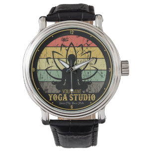 Aangepaste Yoga Studio Fitness Instructor Guru Horloge