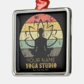 Aangepaste Yoga Studio Fitness Instructor Guru Metalen Ornament (Links)