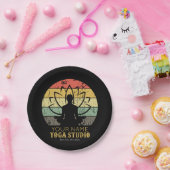 Aangepaste Yoga Studio Fitness Instructor Guru Papieren Bordje (Feest)