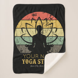 Aangepaste Yoga Studio Fitness Instructor Guru Sherpa Deken