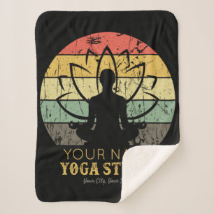 Aangepaste Yoga Studio Fitness Instructor Guru Sherpa Deken
