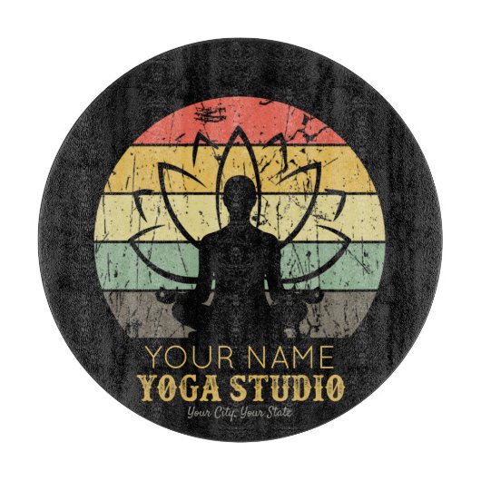 Aangepaste Yoga Studio Fitness Instructor Guru Snijplank (Voorkant)