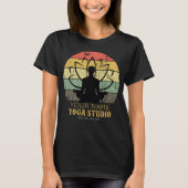 Aangepaste Yoga Studio Fitness Instructor Guru T-shirt (Voorkant)
