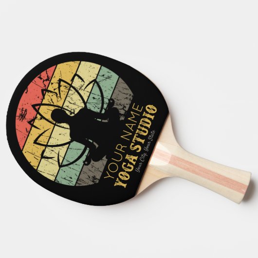 Aangepaste Yoga Studio Fitness Instructor Guru Tafeltennisbatje (Zijkant)