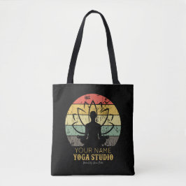 Aangepaste Yoga Studio Fitness Instructor Guru Tote Bag