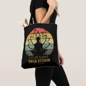 Aangepaste Yoga Studio Fitness Instructor Guru Tote Bag (Dichtbij)