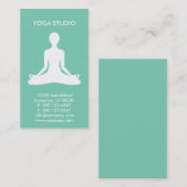 aangepaste yoga-studio visitekaartje (Voorkant / Achterkant)