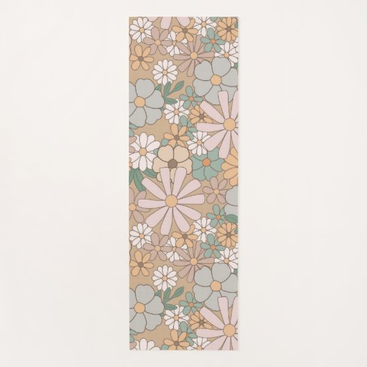Aangepaste yogamat bloemen (Voorkant)