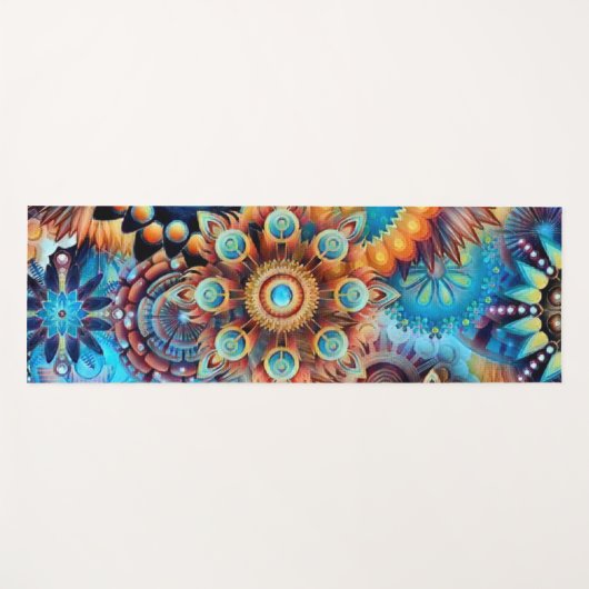 Aangepaste yogamat mandala (Voorkant (horizontaal))