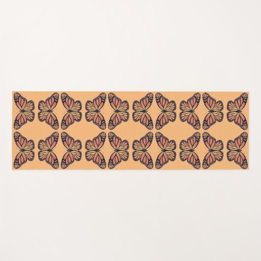 Aangepaste yogamat Monarch vlinders (Voorkant (horizontaal))