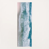 Aangepaste yogamat oceaan golven kust (Voorkant)